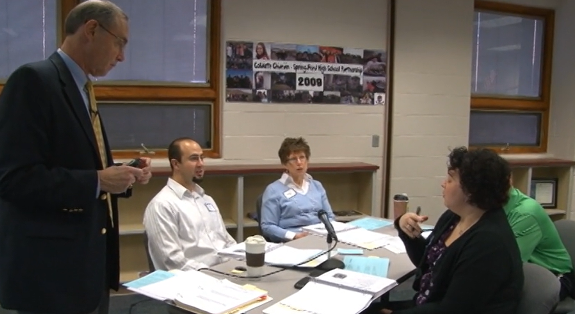 Pete Grande with Teachers